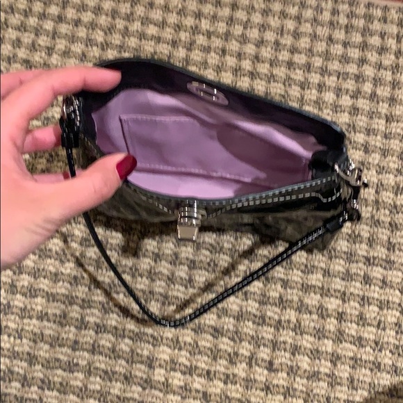 Coach Black Shiny Wristlet - Picture 2 of 3